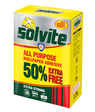 Solvite All Purpose Extra Strong Wallpaper Paste 20 Roll Box