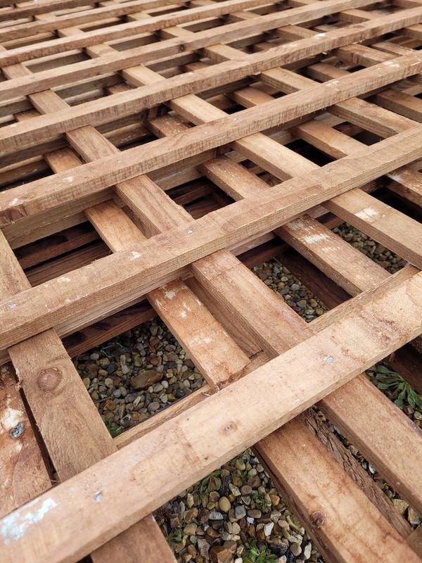 large wooden trellis panels Trellis Panel 4" Squares Brown