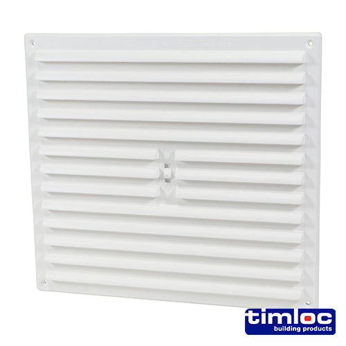 Timloc Hit and Miss Grille Vent - White 242 x 242mm