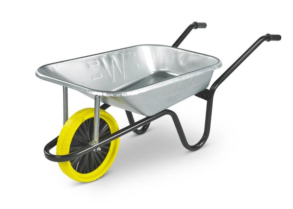 Wheelbarrow - Contractor 85L Galvanised With Puncture Proof Tyre