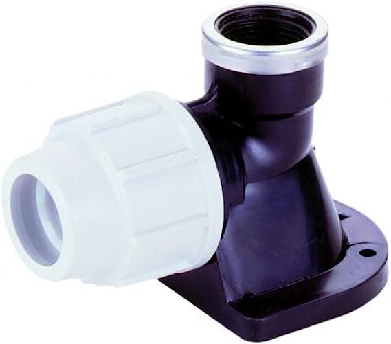 MDPE 25mm x 3/4" Wall Plate Elbow (PP)