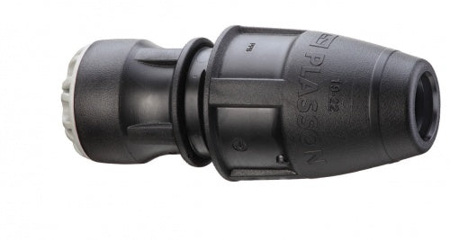 MDPE Mechanical 10017 Pushfit Universal Coupler 25 x 19-22mm