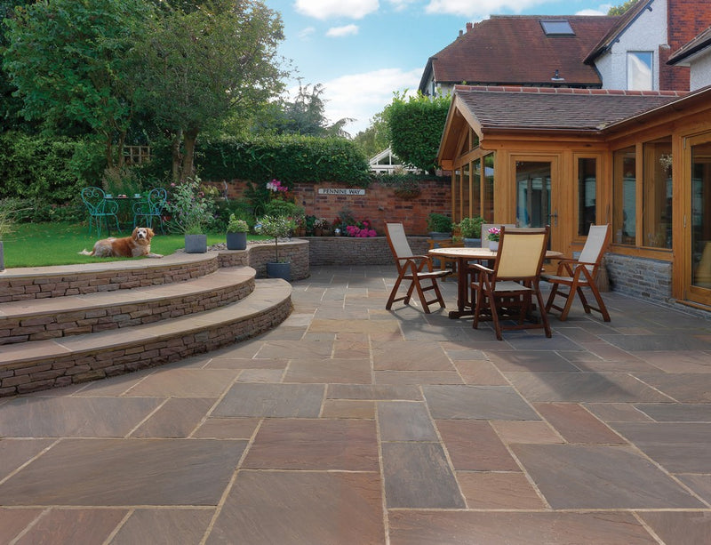 Pavestone Natural Sandstone Raj Blend 23 Piece Pack 7.2m2