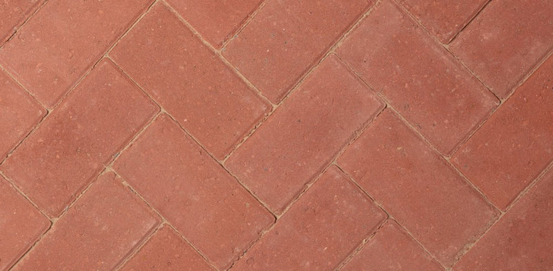 Driveway Block / Brick Pavior - Red 200x100x50mm