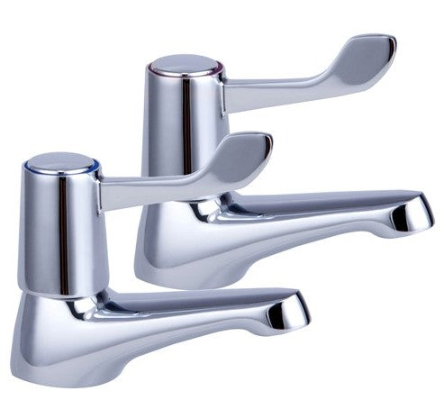 Keyplumb Contract Lever Basin Taps - 1/2" Chrome