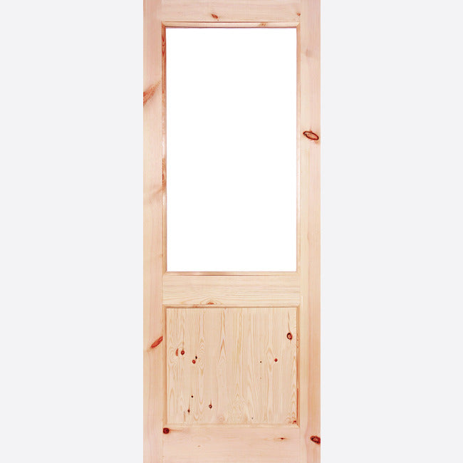 2XG Redwood 1 Panel Unglazed Door 2'6"