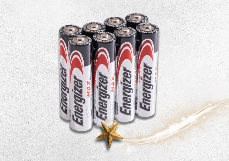 Energizer MAX AAA Alkaline Batteries (Pack 4 + 4 FREE)