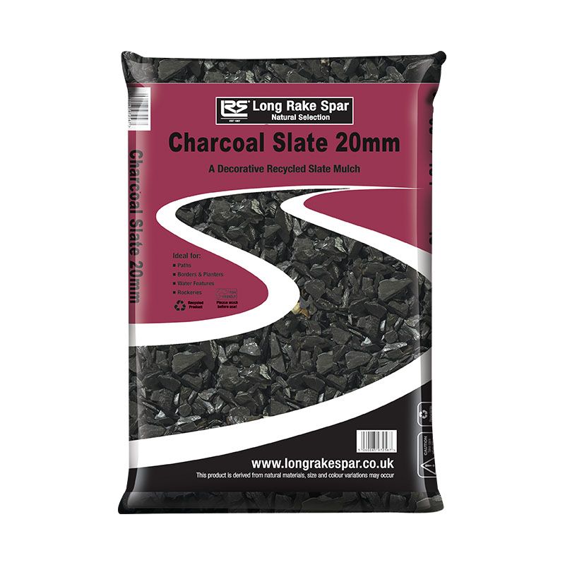 Slate 20mm Charcoal 20kg Bag