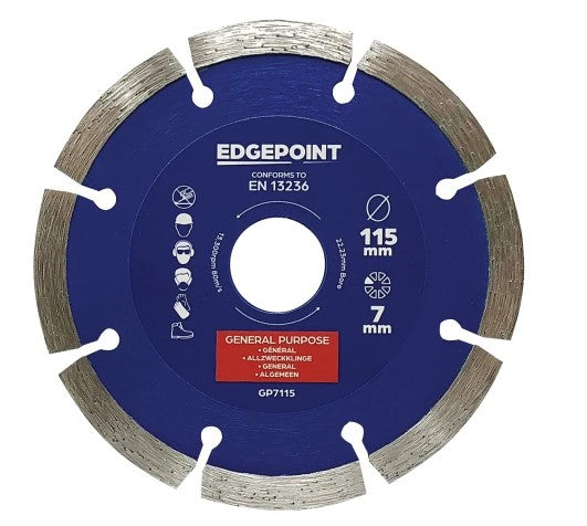 EdgePoint GP7 General-Purpose Diamond Blade 115mm