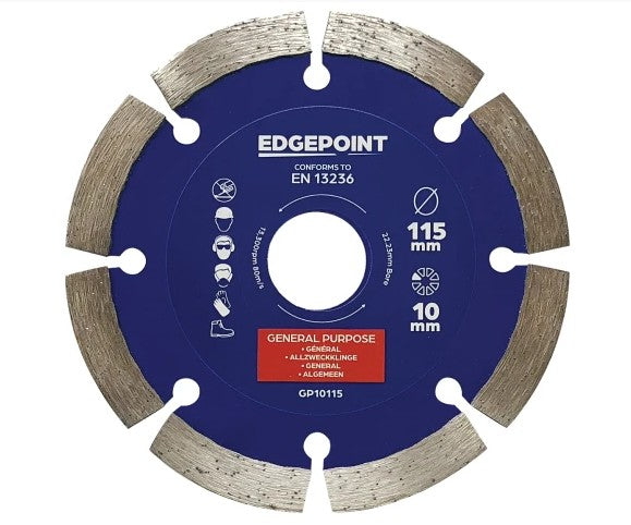 EdgePoint GP10 General-Purpose Diamond Blade 115mm