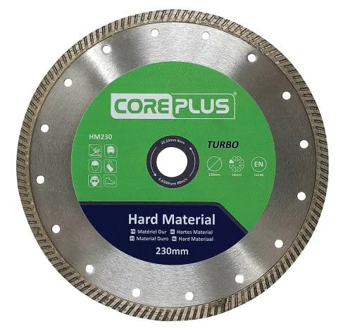 Core Plus Hard Material Turbo Diamond Blade 230mm