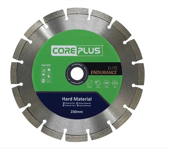 Core Plus Elite Hard Material Diamond Blade 230mm