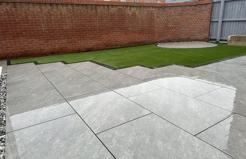 Pavestone Classic 20mm Porcelain Paving Tile Grey 900x600mm