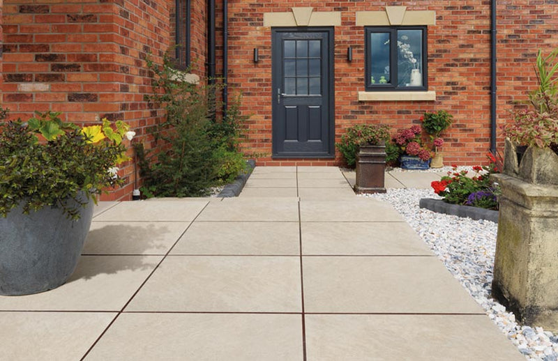 Pavestone Classic 20mm Porcelain Paving Tile Ivory 900x600mm