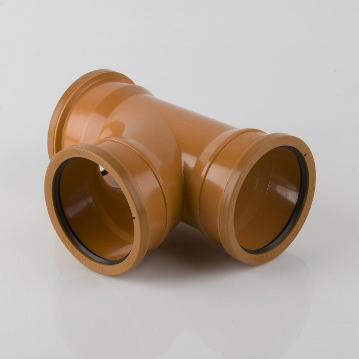 BM B4081 110mm Triple Socket Drainage 90° Branch