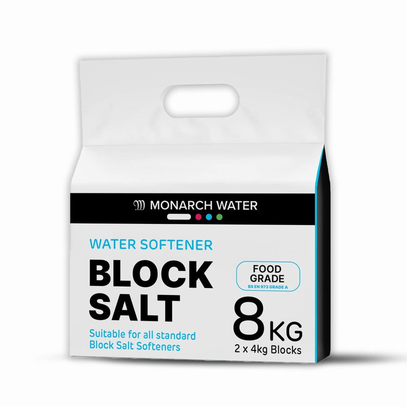 Monarch Ultimate Water Softener Block Salt 8kg Bag 2 x 4kg Salt