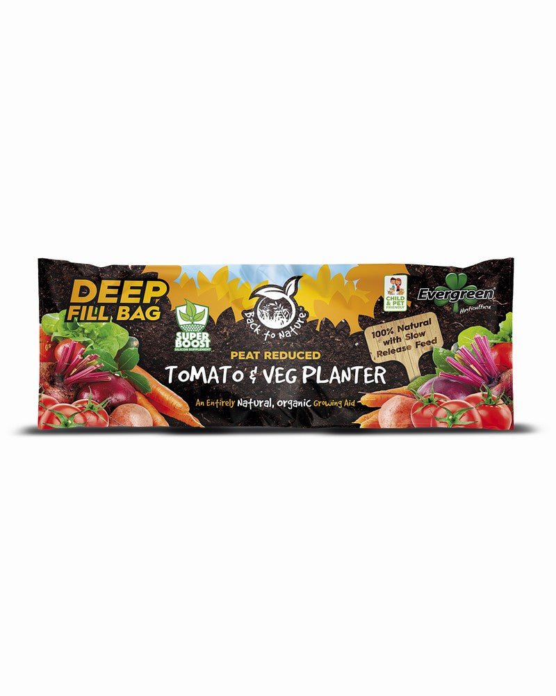 Evergreen Peat Reduced Deep Fill Tomato & Veg Planter 56L