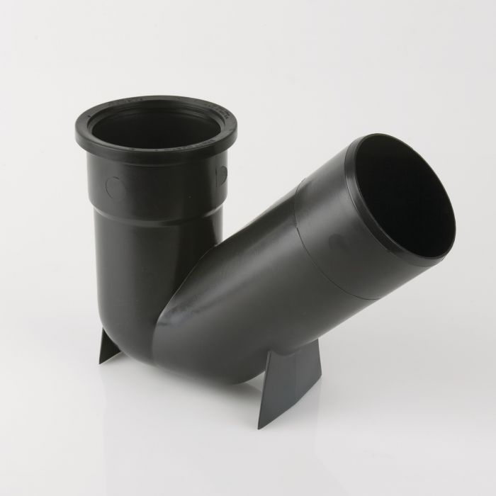 BM B1013 110mm Underground Low Trapped Gully Black