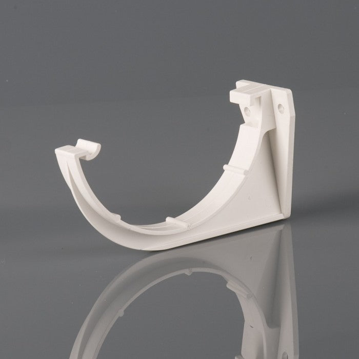 BM BR43A 112mm Half Round Gutter Support Bracket White