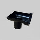 BM BR456B 112mm Half Round Stop End Outlet Black