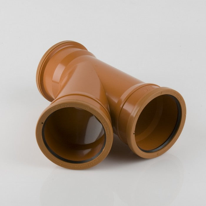 BM B4091 110mm Triple Socket Drainage 45° Branch