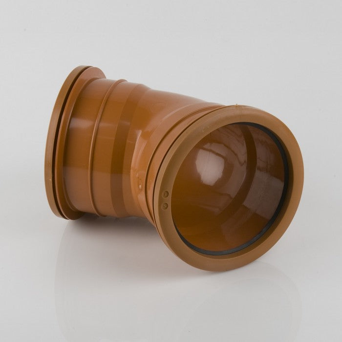 BM B6041 160mm Underground Double Socket 45° Bend