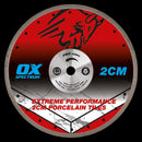 OX Pro 2CM Porcelain Diamond Cutting Blade - 300/20mm