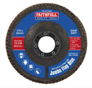 Faithfull Zirconia Abrasive Jumbo Flap Disc 115mm