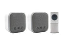Uni-Com Portable and Plug-In Door Chime Set, White