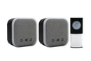 Uni-Com Portable and Plug-In Door Chime Set, Black