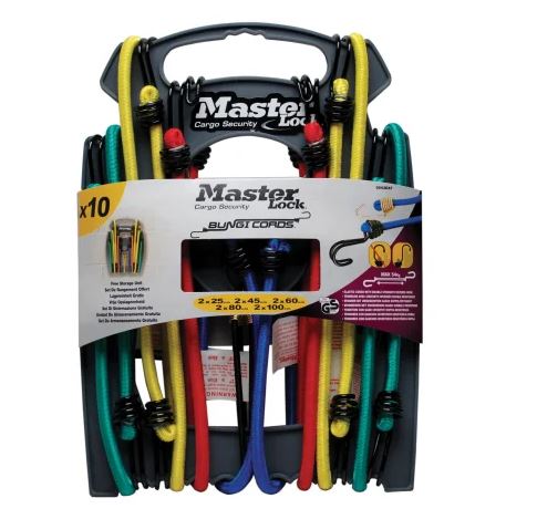 Master Lock 10 Piece Bungee Cord Set