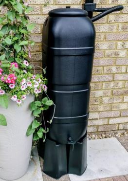 Strata 100L Slim Space Saver Water Butt Set With Stand & Filler