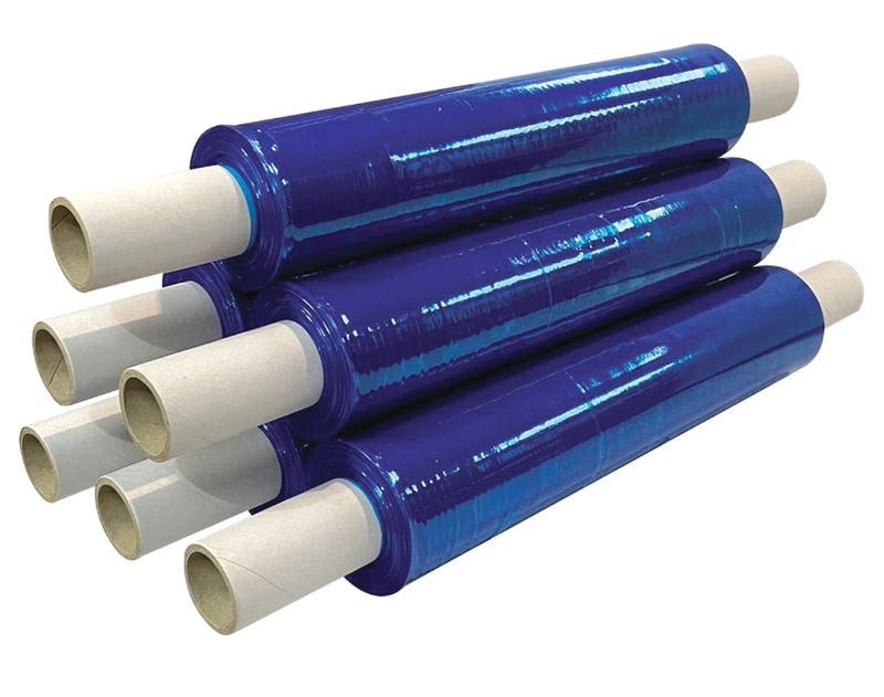 Blue Extended Core 25mu Pallet Shrink Wrap Film 400mm x 250M