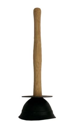Medium Wooden Handle Plunger - 315 x 100mm