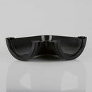 BM BR48B 112mm Half Round PVCu Gutter Angle 90° Black