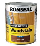Ronseal Quick Dry Woodstain Dark Oak 750ml