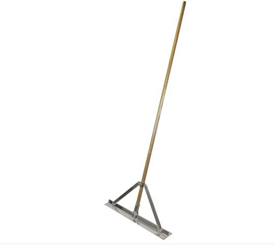 Faithfull Aluminium Builder's Spazzle with Wooden Handle