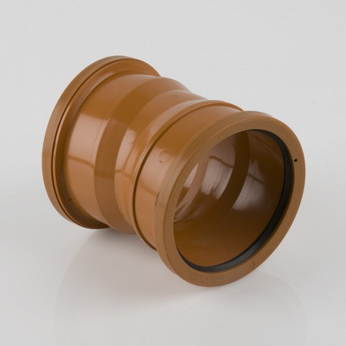 BM B4061 110mm Double Socket Drainage Bend 11.25°