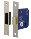 3 Lever Deadlock 65mm Satin