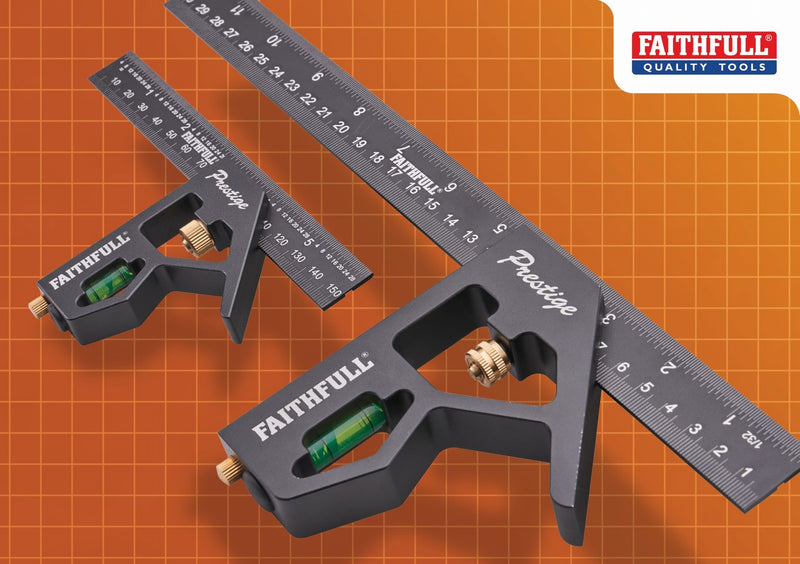 Faithfull Prestige Combination Square Twin Pack