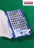 Faithfull 61 Piece Screwdriver Bit Set