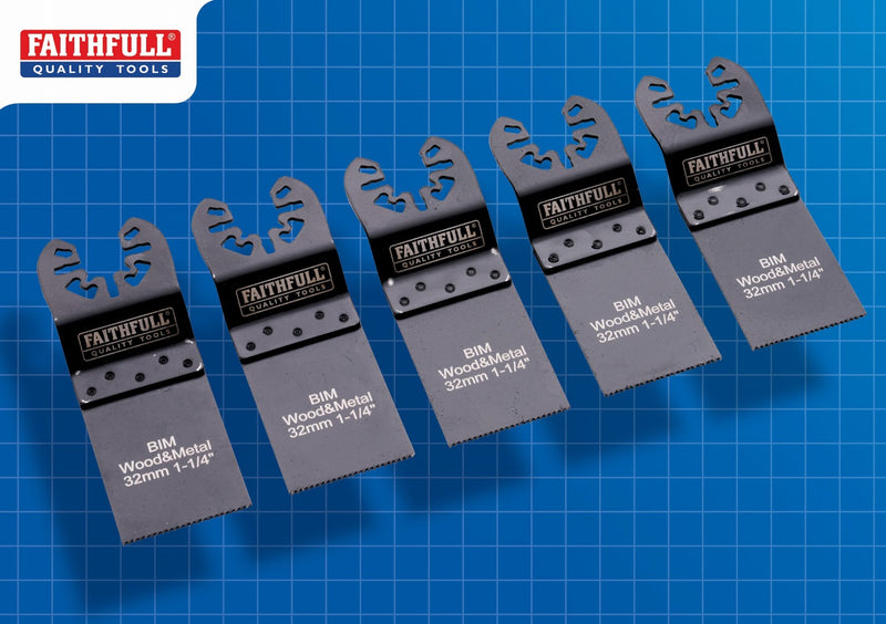 Faithfull 5 Piece Multi-Tool Blade Set