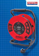 Faithfull 40m 13A Heavy Duty Cable Reel
