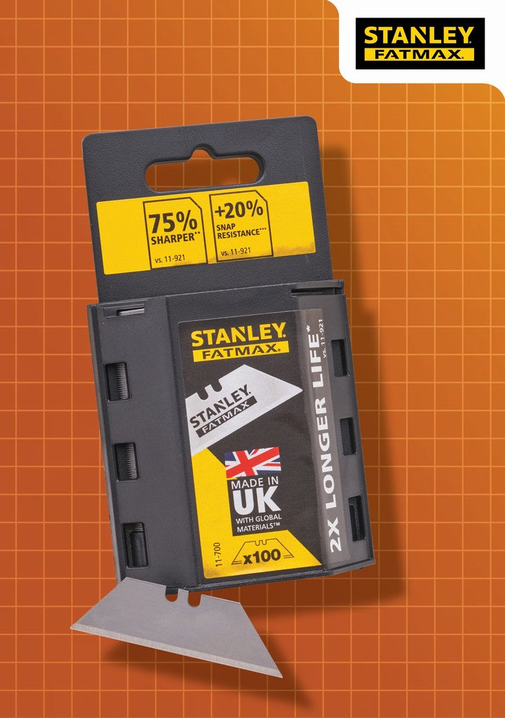 Stanley FatMax Replacement Trimming Knife Blades (100)