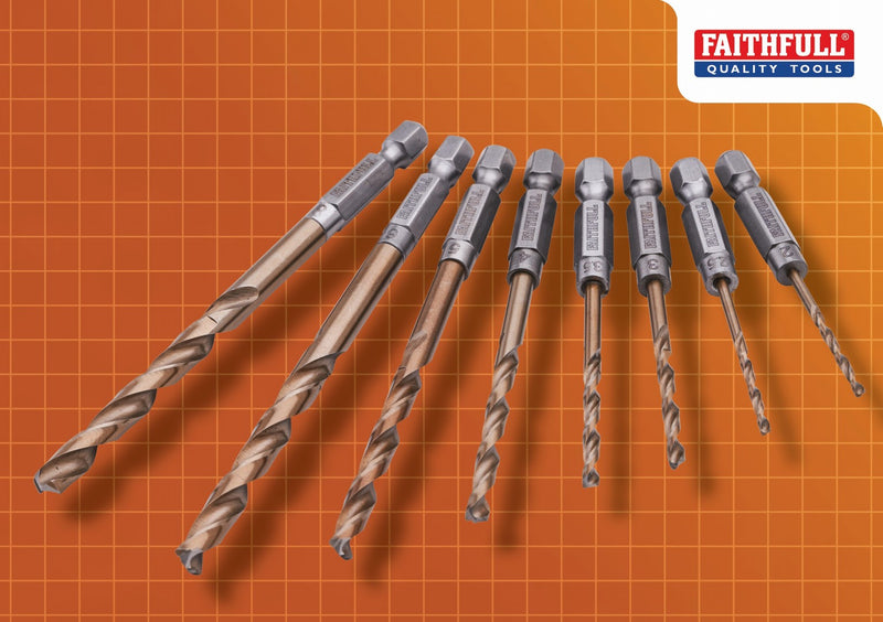 Faithfull Quick Change Impact Driver Drill Bit Set
