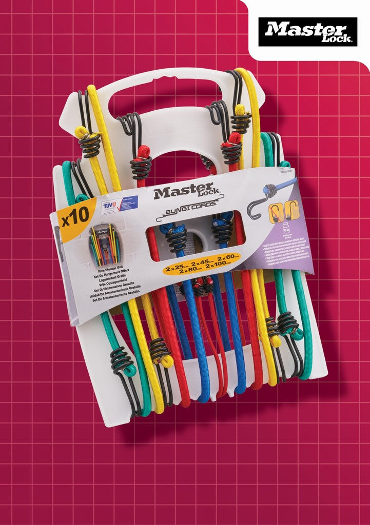 Master Lock 10 Piece Bungee Cord Set