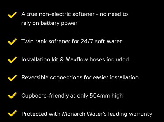 Monarch ONE Non Electric Water Softener