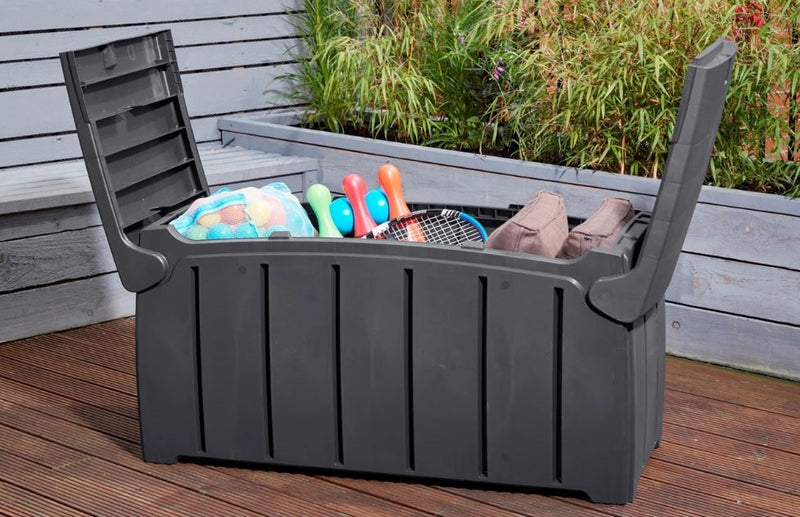 Strata 322L Garden Storage Box Black