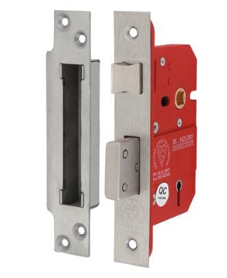 5 Lever British Standard Sashlock 66mm Satin