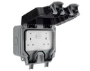 IP66 Weatherproof Outdoor Switched Socket 2-Gang